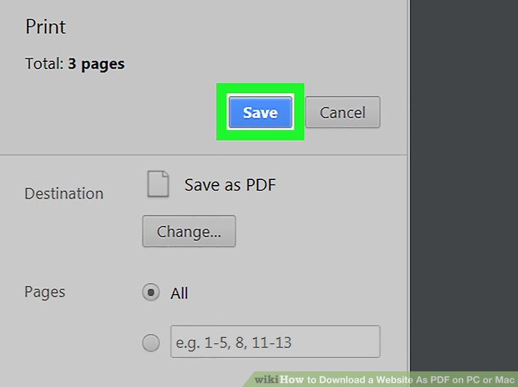 how to download as pdf on mac